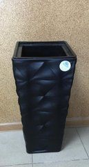 Горщик для квітів Form-Plastic Діва Слім квадрат 32,8 л 30 х 56 см, Колір Чорний