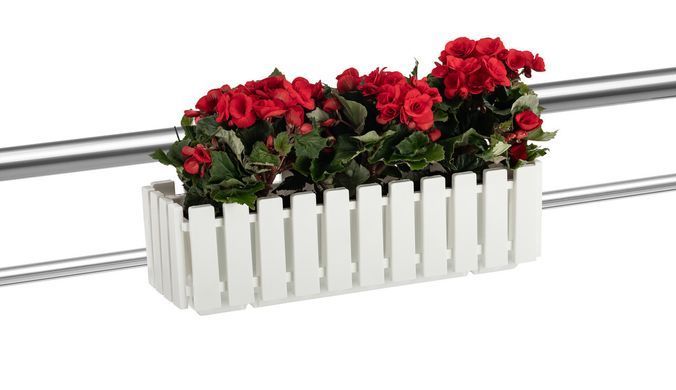 Вазон для цветов Рoliwork Akasya Balcony подвесной прямоугольный 9 л 59 x 19 x 17 см, Цвет Синий