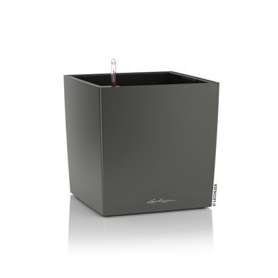 Умный горшок Lechuza CUBE Premium 30 квадратный 12л 30 x 30 см, Цвет Кофе