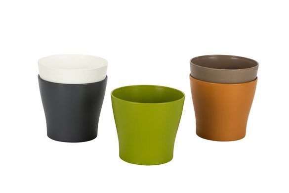 Горщик для квітів Рoliwork Gardenya круглі 2,7 л 18 x 16 см, Колір Світло-Зелений