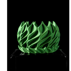Квітковий горщик 3d Flame Premium круглий 15 x 11 cm, Колір Зелений