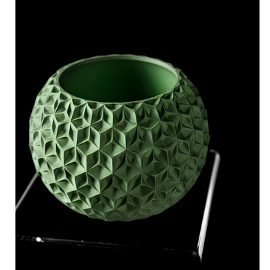 Цветочный горшок 3d Orbix круглый 13.5 x 11.5 cm, Цвет Зеленый