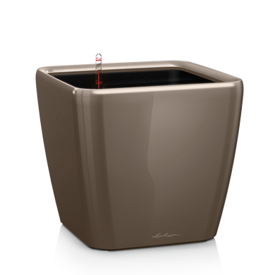 Умный горшок Lechuza Quadro Premium LS 50 квадратный 53 л 50 x 46 см, Цвет Кофе