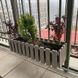 Вазон для цветов Рoliwork Akasya Balcony подвесной квадратный 11 л 79 x 24 x 22 см, Цвет Светло-Зеленый