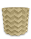 Квітковий горщик 3d, Pixelon , круглий 12 x 11 cm, Колір Bej