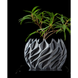 Квітковий горщик 3d Flame Premium круглий 15 x 11 cm, Колір Сірий