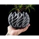 Квітковий горщик 3d Flame Premium круглий 15 x 11 cm, Колір Сірий