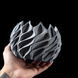 Квітковий горщик 3d Flame Premium круглий 13.5 x 10 cm, Колір Сірий