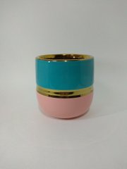 Горщик для квітів кераміка Барбі 15 х 14,5 см, колір різнокольоровий