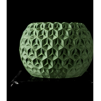 Цветочный горшок 3d Orbix круглый 16.5 x 13.5 cm, Цвет Зеленый
