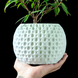 Цветочный горшок 3d Sferra круглый 12.5 x 10.5 cm, Цвет Белый