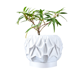 Квітковий горщик 3d Mistella круглий 18 x 14 cm, Колір Білий