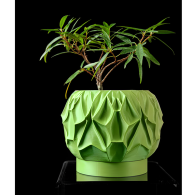 Цветочный горшок 3d Mistella круглый 15 x 12.5 cm, Цвет Зеленый