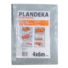Тент SHD 160г/м2 4мх6м полипропиленовый "PLANDEKA" от дождя и снега