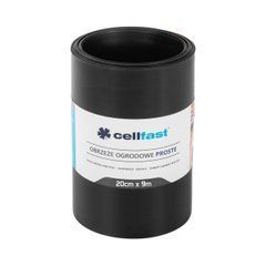 Бордюр газонний прямий Cellfast TSV чорний 20 см x 9 м, для газону саду
