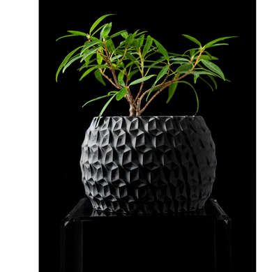 Цветочный горшок 3d Antic Premium круглый 16 x 11 cm, Цвет Антрацит