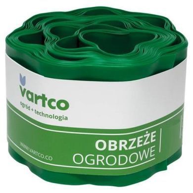 Бордюрна стрічка SHD 15 см 9 метрів зелена VARTCO (Польща) пластикова