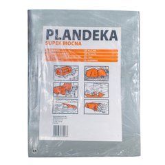 Тент SHD 160г/м2 4мх8м тарпаулиновый "PLANDEKA" для защиты от ветра