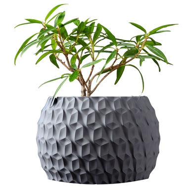 Цветочный горшок 3d Antic Premium круглый 15 x 10.5 cm, Цвет Серый