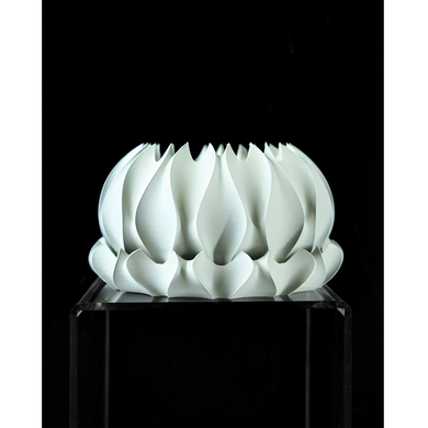 Квітковий горщик 3d Roundflower Premium круглий 19 x 11 cm, Колір Білий