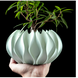 Квітковий горщик 3d Roundflower Premium круглий 19 x 11 cm, Колір Білий