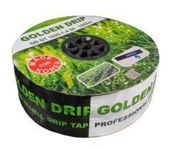 Крапельна стрічка SHD 8 mil крок 10 см бухта 1000 метрів емітерна GOLDEN DRIP