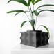 Цветочный горшок 3d Bloomex patrat 19 x 14 cm, Цвет Антрацит