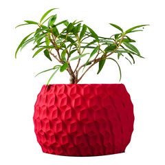 Цветочный горшок 3d Antic Premium круглый 16 x 11 cm, Цвет Красный