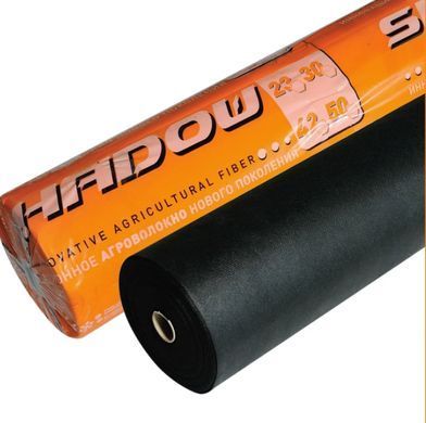 Агроволокно черное 60 г/м&sup2; в рулоне 3,2 х 100 м "Shadow" (Чехия) 4% для клубники, грядок, ландшафта