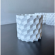 Цветочный горшок 3d, Geonix , круглый 13 x 12 cm, Цвет Серый
