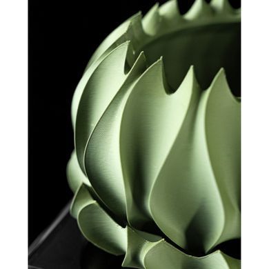 Квітковий горщик 3d Roundflower Premium круглий 19 x 11 cm, Колір Зелений