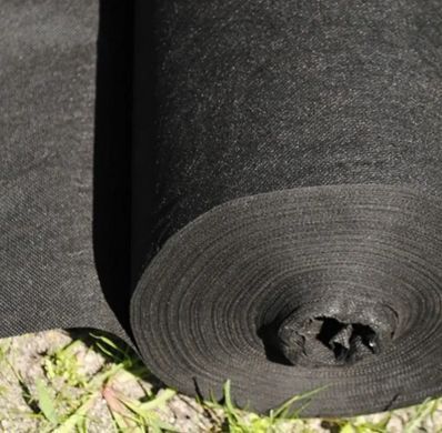 Геотекстиль (130 г/м2) 3.2 м*25 м геотекстиль дорожній чорний