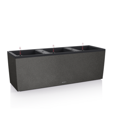 Умный горшок Lechuza Balconera 30 TRIO Stone прямоугольный 14 x 3 л 32 x 100 x 35 см, Цвет Кварцовый белый