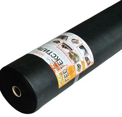 Геотекстиль чорний (150 г/м2) 1.6 м*25 м голкопробивний геотекстиль