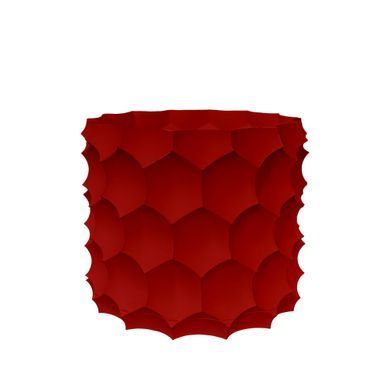Квітковий горщик 3d, Razorix , круглий 12 x 11 cm, Колір Червоний