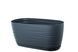 Горшок для цветов Form-Plastic Сахара петит овальный с подставкой 2,65 л 13 х 11 х 27 см, Цвет Светло-Серый