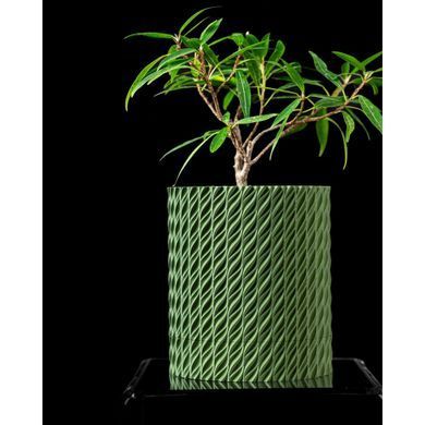 Квітковий горщик 3d Folium Premium круглий 14.5 x 16.7 cm, Колір Зелений