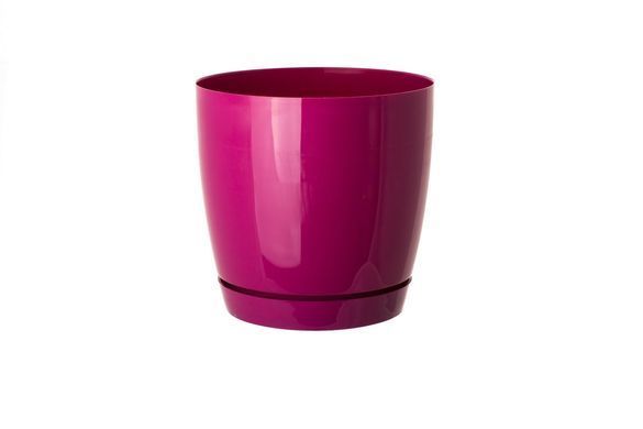 Горшок для цветов с подставкой Form-Plastic Тоскана круглый 0,8 л 11 х 10 см, Цвет Телесный