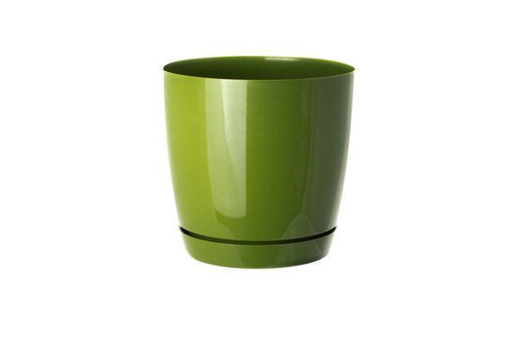 Горшок для цветов с подставкой Form-Plastic Тоскана круглый 0,8 л 11 х 10 см, Цвет Телесный