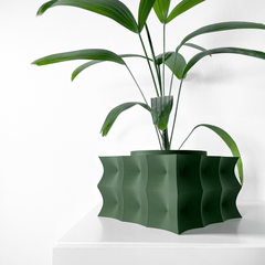Квітковий горщик 3d Bloomex patrat 21 x 15 cm, Колір Зелений