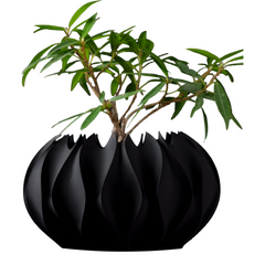 Квітковий горщик 3d Roundflower Premium круглий 19 x 11 cm, Колір Антрацит
