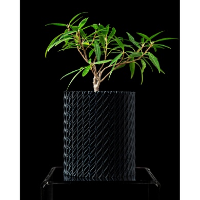 Квітковий горщик 3d Folium Premium круглий 13.5 x 15.5 cm, Колір Антрацит