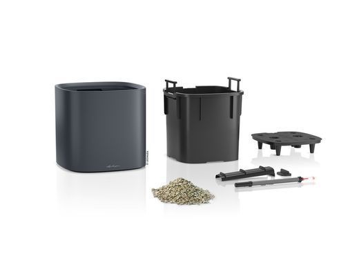 Умный горшок Lechuza PILA Color Planter 35 квадратный 14,5 л 35 x 33 см, Цвет Бежевый