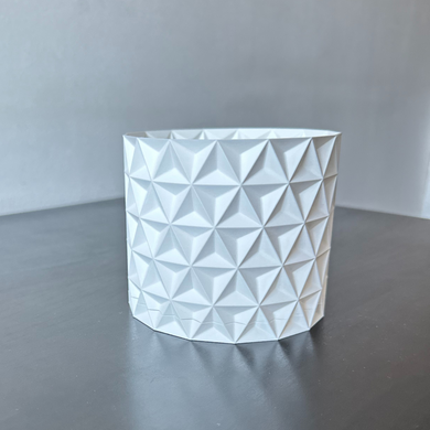 Квітковий горщик 3d, Trigrix , круглий 11 x 10 cm, Колір Зелений