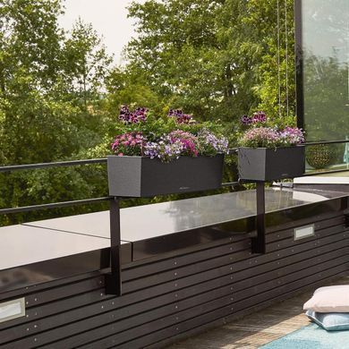 Розумний горщик Lechuza Balconera Stone 50 прямокутний 8 л 19 x 50 x 19 см, Колір Кварцовый білий