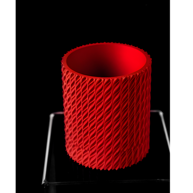 Квітковий горщик 3d Folium Premium круглий 10.5 x 12 cm, Колір Червоний