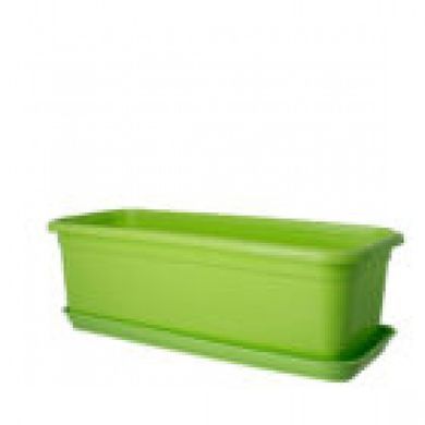 Балконный ящик для цветов Form-Plastic Venus прямоугольный 6,4 л 16 х 13 х 60 см, Цвет Белый без подставки