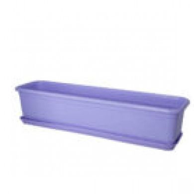 Балконный ящик для цветов Form-Plastic Venus прямоугольный 6,4 л 16 х 13 х 60 см, Цвет Белый без подставки