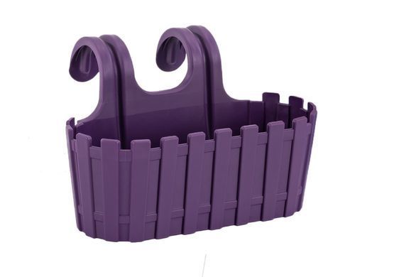 Вазон для цветов Poliwork Akasya Easy Hanger подвесной овальный 3 л 29 x21 x 18 см, Цвет Коричневый