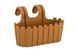 Вазон для цветов Poliwork Akasya Easy Hanger подвесной овальный 3 л 29 x21 x 18 см, Цвет Коричневый